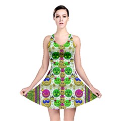 Smile And The Whole World Smiles With You Reversible Skater Dress by pepitasart