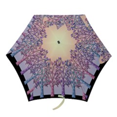 Magical Hill Mini Folding Umbrellas by Valentinaart