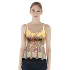 Magical Sunset Racer Back Sports Top by Valentinaart