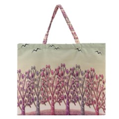 Magical Landscape Zipper Large Tote Bag by Valentinaart