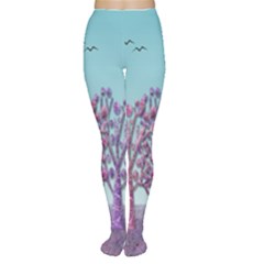 Blue Magical Landscape Women s Tights by Valentinaart