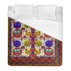 Smile And The Whole World Smiles  On Duvet Cover (full/ Double Size) by pepitasart