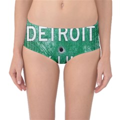 Detroit City Limits Mid-waist Bikini Bottoms