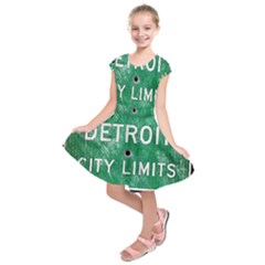 Detroit City Limits Kids  Short Sleeve Dress by DetroitCityLimits