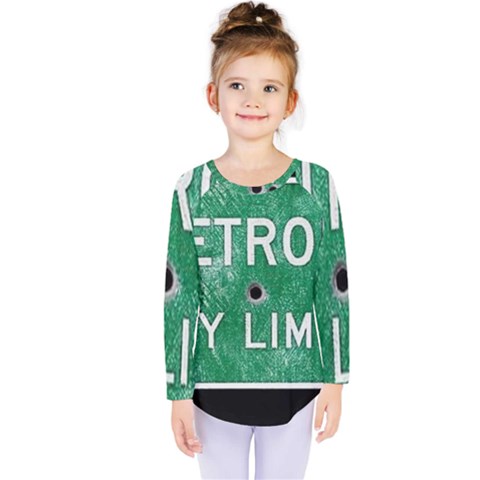 Detroit City Limits Kids  Long Sleeve Tee by DetroitCityLimits