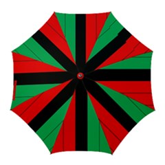 Kwanzaa Colors African American Red Black Green  Golf Umbrellas by yoursparklingshop