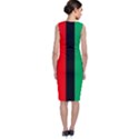 Kwanzaa Colors African American Red Black Green  Sleeveless Velvet Midi Dress View2