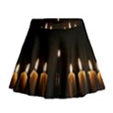 Hanukkah Chanukah Menorah Candles Candlelight Jewish Festival Of Lights Mini Flare Skirt View1