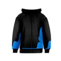 Blue and black Kids  Zipper Hoodie View1