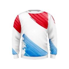 Tricolor Banner Flag, Red White Blue Kids  Sweatshirt by picsaspassion