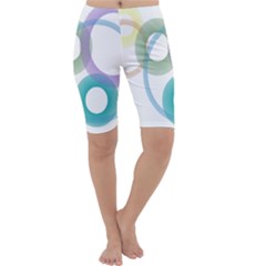 Rainbow Colors Circles Cropped Leggings 