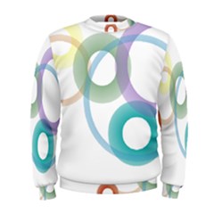 Rainbow Colors Circles Men s Sweatshirt by picsaspassion