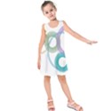 Rainbow colors circles Kids  Sleeveless Dress View1