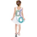 Rainbow colors circles Kids  Sleeveless Dress View2