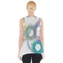 Rainbow color circles, paintbrush aquarel Side Drop Tank Tunic View2