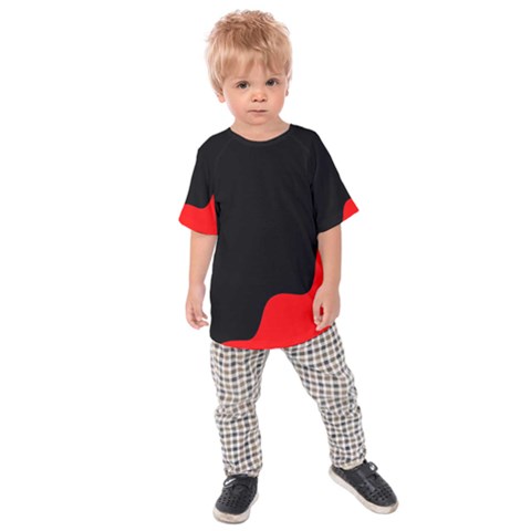 Black And Red Kids  Raglan Tee by Valentinaart