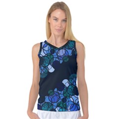 Blue Bubbles Women s Basketball Tank Top by Valentinaart