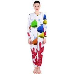 Corals And Fish Onepiece Jumpsuit (ladies)  by Valentinaart