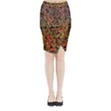 Red corals Midi Wrap Pencil Skirt View1