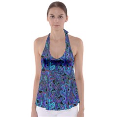 Blue Coral Babydoll Tankini Top by Valentinaart