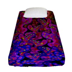 Purple Corals Fitted Sheet (single Size) by Valentinaart