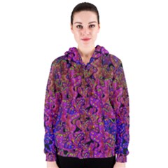 Purple Corals Women s Zipper Hoodie by Valentinaart