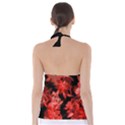 red flower  Babydoll Tankini Top View2