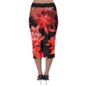 red flower  Midi Pencil Skirt View2