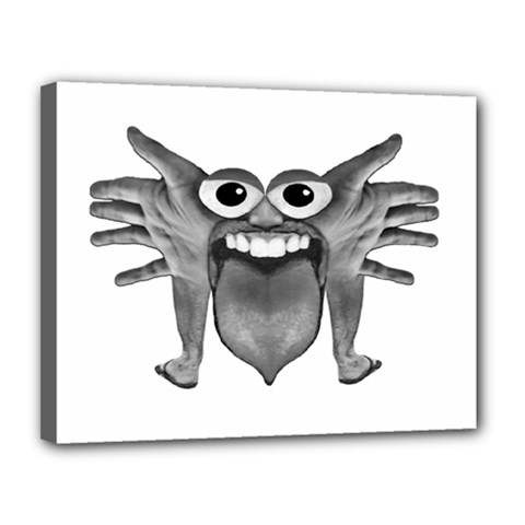 Body Part Monster Illustration Canvas 14  X 11  by dflcprints