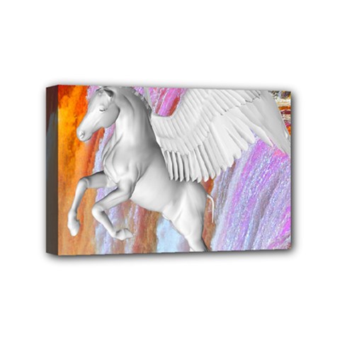 Pegasus Mini Canvas 6  X 4  by icarusismartdesigns