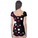 Pink and white dots Boyleg Leotard  View2