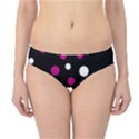 Pink and white dots Hipster Bikini Bottoms View1