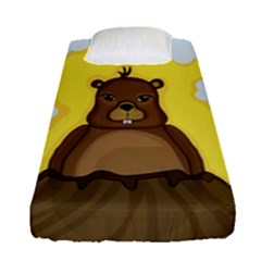 Groundhog Day  Fitted Sheet (single Size) by Valentinaart