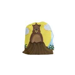 Groundhog Day  Drawstring Pouches (xs)  by Valentinaart