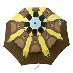 Groundhog Folding Umbrellas by Valentinaart