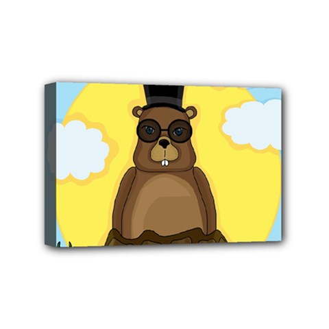 Happy Groundhog Day Mini Canvas 6  X 4  by Valentinaart