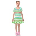 Cute bohemian Kids  Short Sleeve Velvet Dress View1