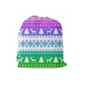 Cute rainbow bohemian Drawstring Pouches (Large)  View2