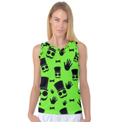 Gentleman - Green Pattern Women s Basketball Tank Top by Valentinaart