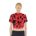 Gentlemen - red Cotton Crop Top View2