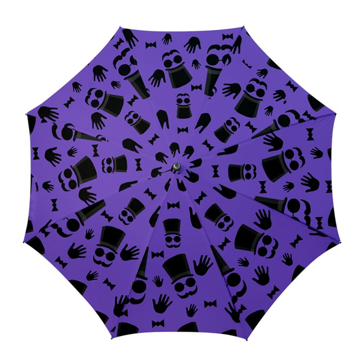 Gentleman purple pattern Golf Umbrellas