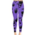 Gentleman purple pattern Leggings  View1