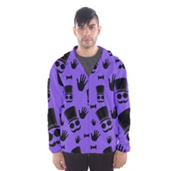 Gentleman Purple Pattern Hooded Wind Breaker (men) by Valentinaart