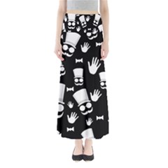 Gentleman - Black And White Pattern Maxi Skirts by Valentinaart