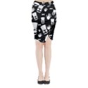 Gentleman - black and white pattern Midi Wrap Pencil Skirt View1