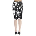 Gentleman - black and white pattern Midi Wrap Pencil Skirt View2