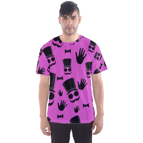 Gentleman - Magenta Pattern Men s Sport Mesh Tee by Valentinaart