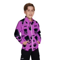 Gentleman - Magenta Pattern Wind Breaker (kids) by Valentinaart