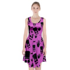 Gentleman - Magenta Pattern Racerback Midi Dress by Valentinaart