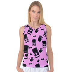 Gentleman - Pink Pattern Women s Basketball Tank Top by Valentinaart